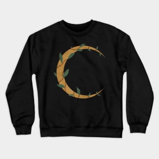 Crescent Moon with Vine Crewneck Sweatshirt